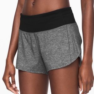 Grey Lululemon Speed Up Shorts